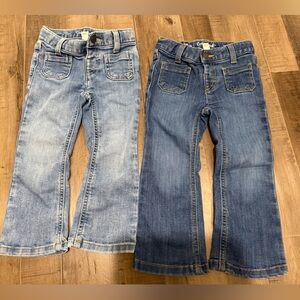 Cat & Jack Blue Toddler Girls Flare Denim Bundle Sz 3T